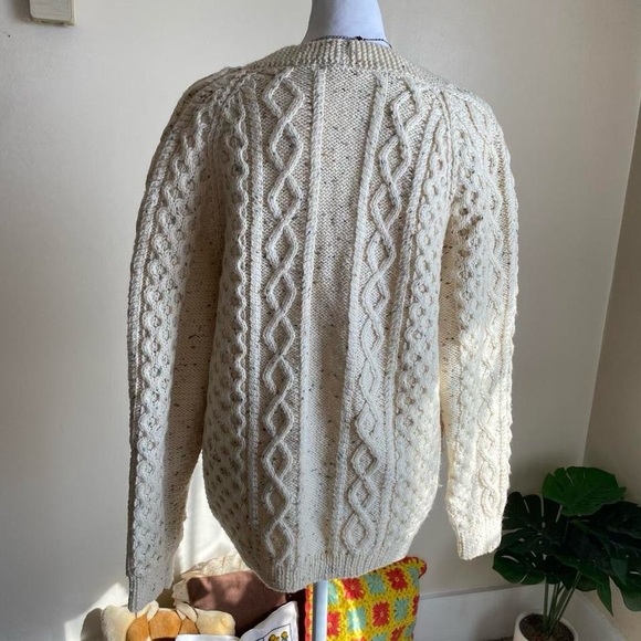 Vintage classic cream speckled cardigan - Picture 6 of 6